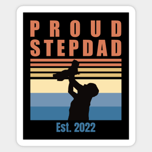 Proud Stepdad Est 2022 | First Time Stepdad | First Fathers Day Sticker